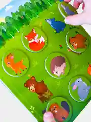 Настольная магнитная игра лото Бигр "Мир животных", УД48