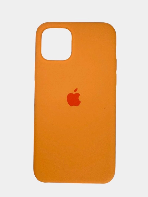 Чехол SILICONE COVER для iPhone 11 Pro, с логотопом,тёмно - орнжевое яблоко