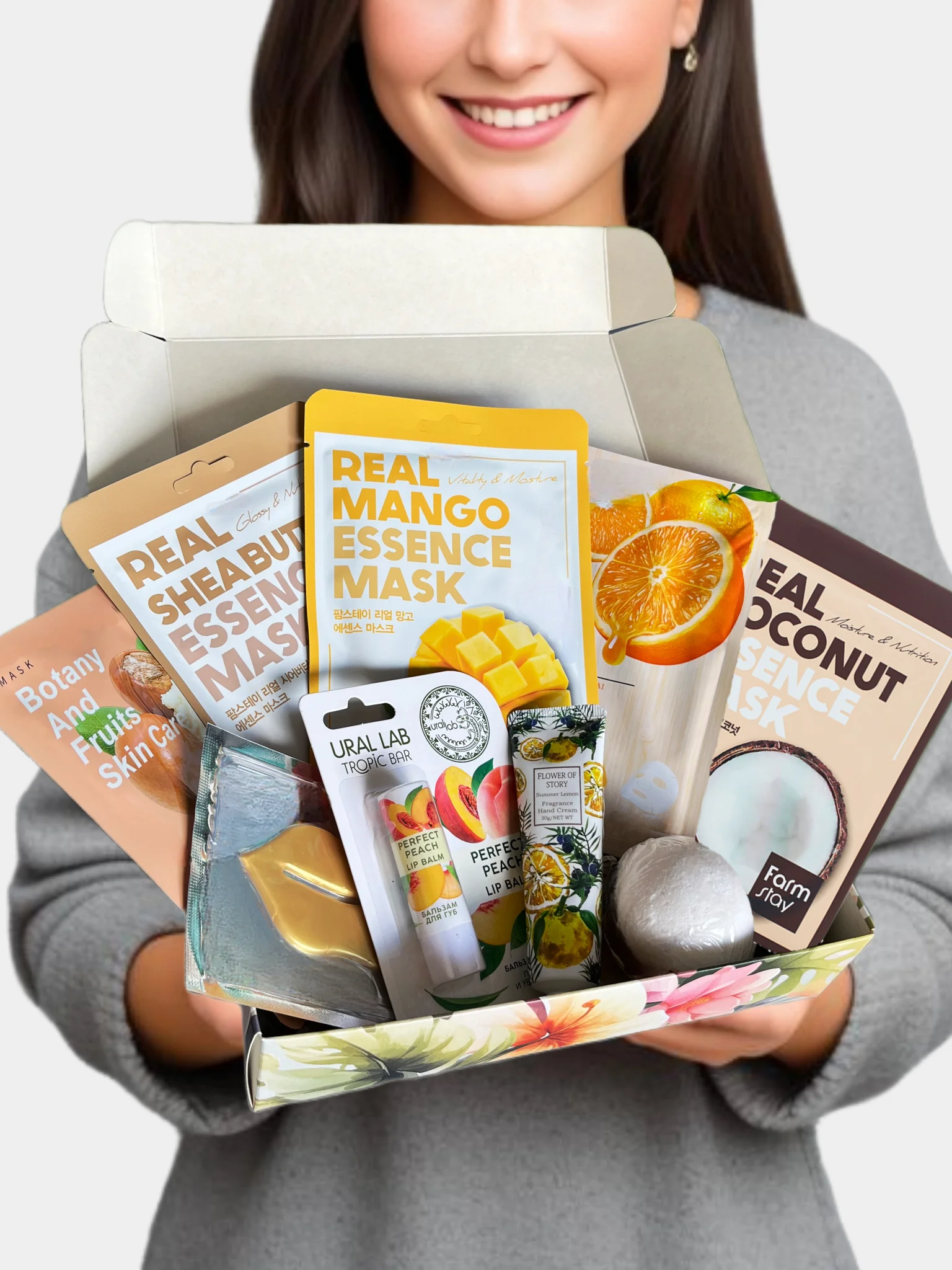 Подарочный косметический набор для девушек, женщин "Совершенство" Beauty Box, набор масок