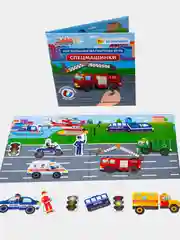 Развивающая игра на магнитах Бигр "Спецмашинки", УД60