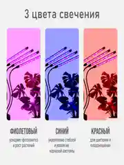 Фитолампа  для растений, лампа для рассады, фитосветильник полный спектр