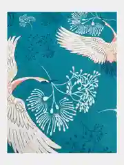 Постельное белье 1,5 сп / 2 спальное / евро/ семейное Бязь ivSubelIa Журавли, 70x70
