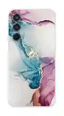 Ледяной чехол на Samsung Galaxy M35 / Самсунг Галакси М35 прозрачный, с принтом, защита камеры