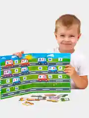 Развивающая магнитная игра Бигр "Читаем по слогам" обучающая, УД63