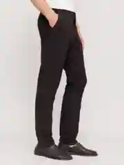 Черный брюки силуэта Slim из хлопка