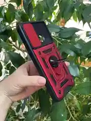Красный чехол противоударный armors для Realme Narzo 50A / Реалми Нарзо 50А с защитой камеры
