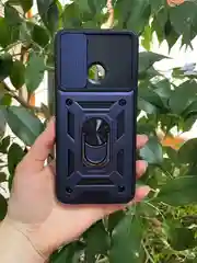 Темно-синий чехол противоударный armors для Realme Narzo 50A / Реалми Нарзо 50А с защитой камеры
