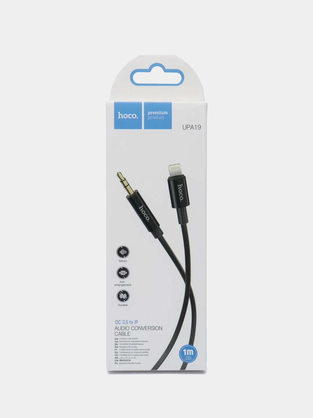 Кабель AUX Hoco UPA 19, Lightning Iphone