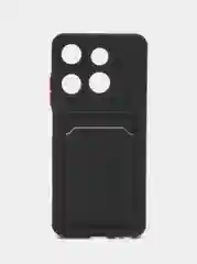 Чехол для Infinix Smart 7 HD (Инфиникс Смарт 7 ХД), с карманом для карт