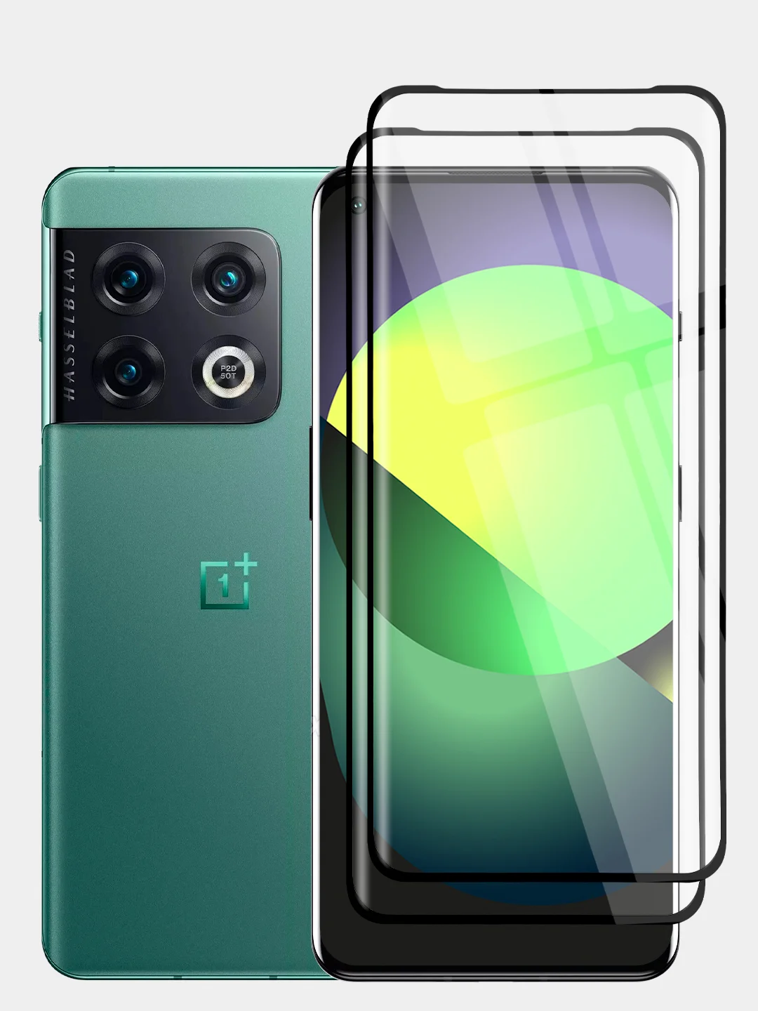 Прозрачный 1-2 шт стекло 3D для OnePlus 10 Pro защитное со шпателем и рамкой BROSCORP олеофобное