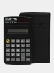 Калькулятор  карманный маленький Staff Stf-818 (102х62 мм), 8 разрядов, двойное питание