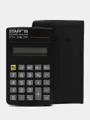 Калькулятор  карманный маленький Staff Stf-818 (102х62 мм), 8 разрядов, двойное питание