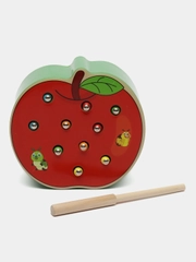 Сортер Brauberg Kids, 665244, для малышей, магнитная рыбалка, развивающие игрушки, дерево