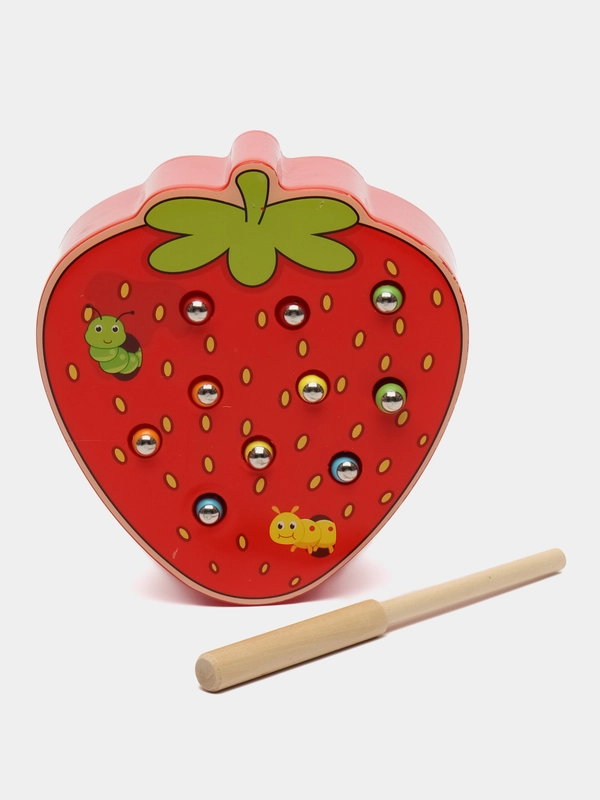 Сортер Brauberg Kids, 665245, для малышей, магнитная рыбалка, развивающие игрушки, дерево