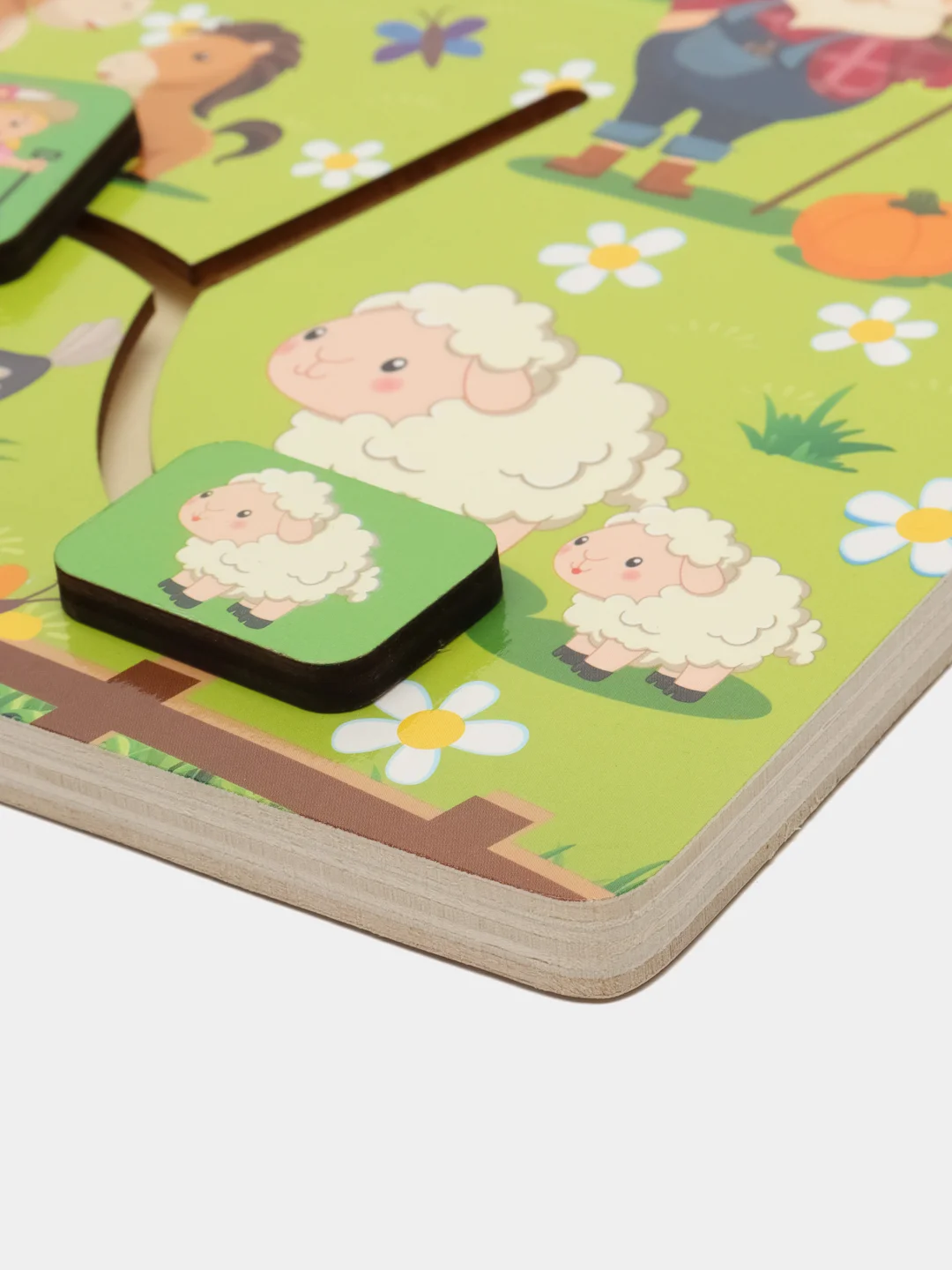 Игра лабиринт Brauberg Kids, 665264, для детей деревянная с животными, развивающие игрушки