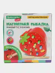 Сортер Brauberg Kids, 665245, для малышей, магнитная рыбалка, развивающие игрушки, дерево