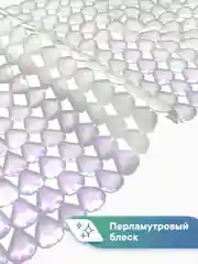 Разноцветный коврик для ванны с присосками "Капля" 38х67 см, ВИЛИНА