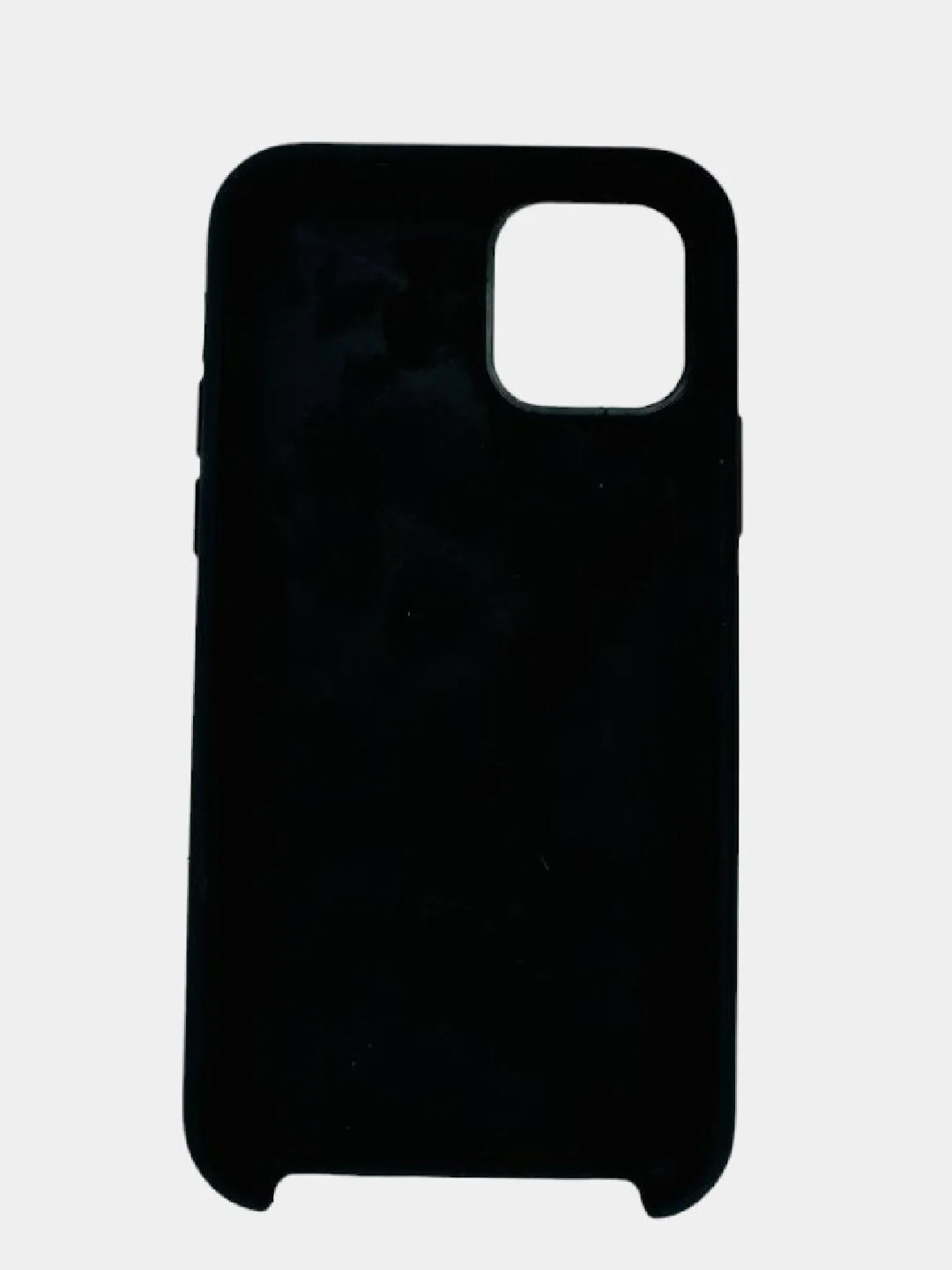 Чехол SILICONE COVER для iPhone 11 Pro, чёрный с серым логотипом