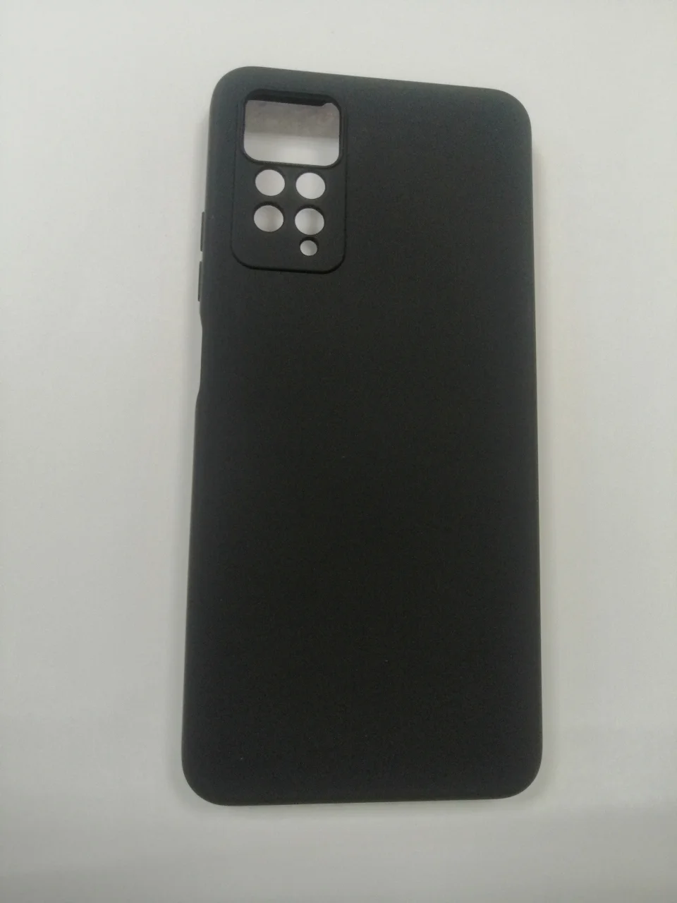 Черный чехол силиконовый Xiaomi Note 11 pro  5G матовый с защитой камеры