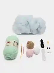 Салатовый набор для вязания мягкой игрушки амигуруми "Оленёнок", 28-31 см