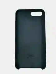 Чехол SILICONE COVER для iPhone 8 Plus, серый / чёрный логотип