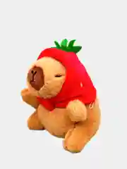 Коричневый брелок плюшевый капибара на сумку, мягкая игрушка капибара