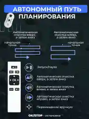 Белый робот мойщик окон, слеклоочиститель с 10 салфетками из микрофибры