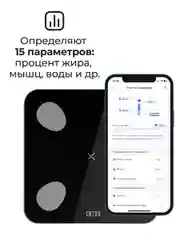 Черный умные диагностические весы Mini Lite