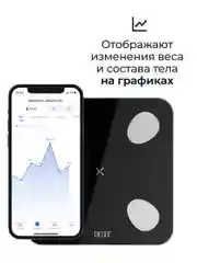 Черный умные диагностические весы Mini Lite