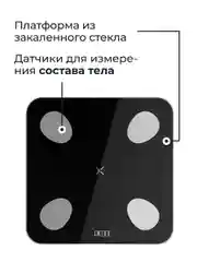Черный умные диагностические весы Mini Lite
