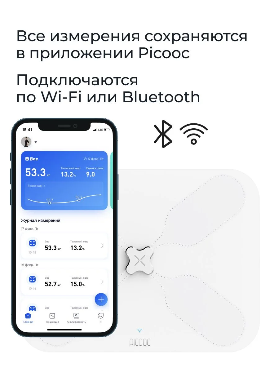 Умные весы с Wi-Fi Picooc S3 Lite V2