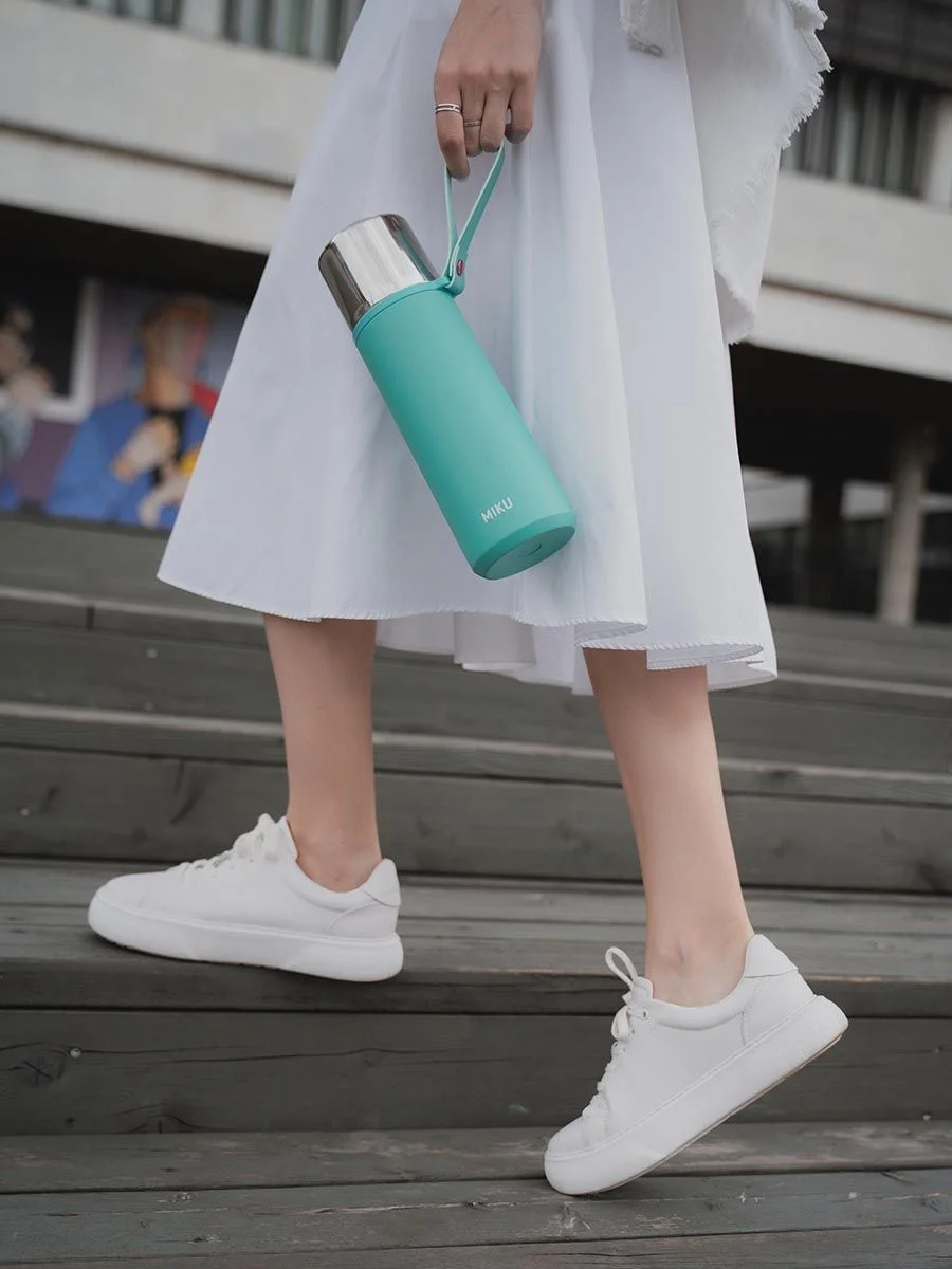 Бирюзовый термос MIKU для чая и кофе, 1 литр