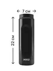 Черный термокружка MIKU с френч-прессом для кофе и чая, 500 мл
