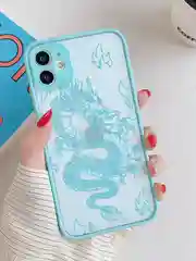 Бирюзовый чехол на iPhone (Айфон) 11/13/14/15/X/XR/7/8 Plus/SE2/XS Max/12 Pro Max про макс