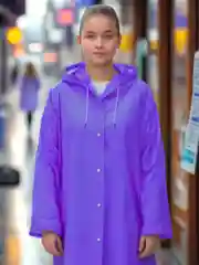 Белый накидка от дождя "Дождевик"