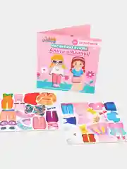 Развивающая магнитная игра Бигр "Кукла Агата и Алиса" одевашка, УД73