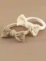 Белый d.a. Резинки для волос, набор из 5 и 10 штук
