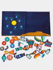 Магнитная развиваюащая игра Бигр "Космос" обучающая, УД77