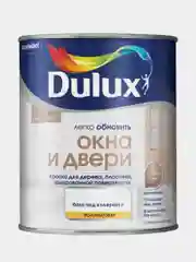 Белый краска Dulux Окна и двери, белая, 0,75 л