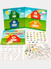 Развивающая магнитная игра Бигр "Слоговые домики" обучающая, УД79
