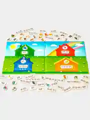 Развивающая магнитная игра Бигр "Слоговые домики" обучающая, УД79