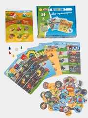 Развивающая магнитная игра лото Бигр "Мир транспорта", УД80