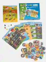 Развивающая магнитная игра лото Бигр "Мир транспорта", УД80