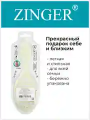 Расческа массажная Zinger OS-5047 зеленый, щетка для мокрых и сухих волос и массажа головы
