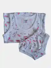 Коралловый комплект нижнего белья для девочек: майка и трусы