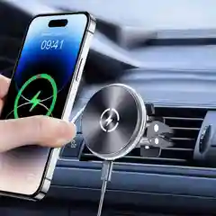 Автомобильный магнитный держатель для смартфона, с беспроводной зарядкой, 15 вт