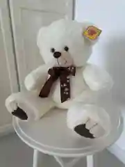 Молочный плюшевый мишка 40 см мягкий медведь