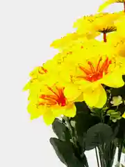 Желтый букет георгинов, искусственные цветы