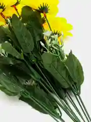 Желтый букет георгинов, искусственные цветы