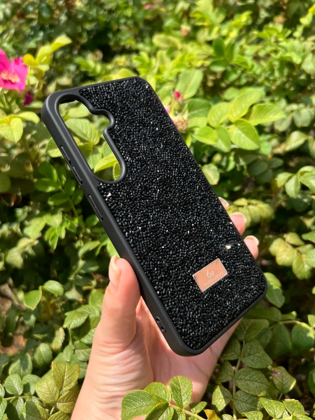 Черный силиконовый чехол the bling world для Samsung S24 / Самсунг S24
